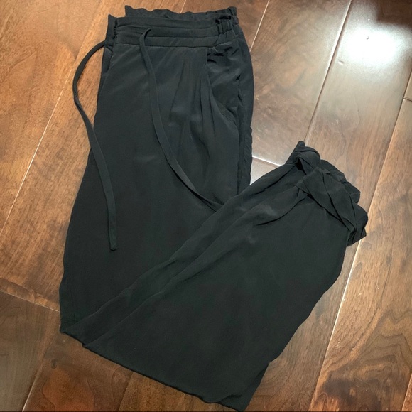 Wilfred Pants - ARITZIA WILFRED 100% SILK Jogger Drawstring Pants